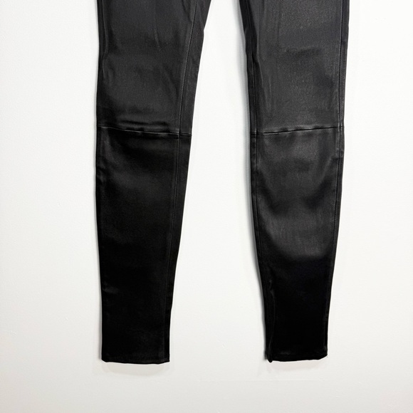 Helmut Lang Black Leather Leggings - Picture 5 of 12